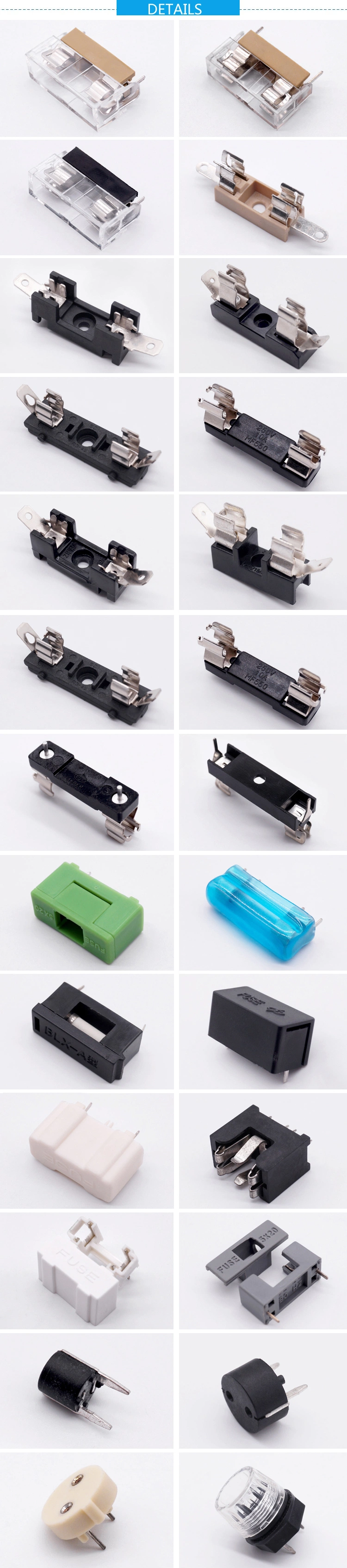 Ptf45 5X20mm Vertical PC Board Mount Fuse Block