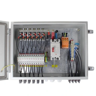 1000VDC 12 Inputs and 1 Output Solar PV Combiner Box with 15A Fuse and QC4 Panel